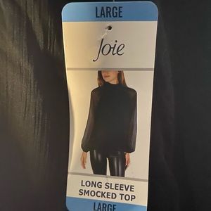 Joie Long Sleeve Smocked Top